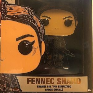 Funko Pop Pin Star Wars Fennec Shand Special Edition with Removable Stand